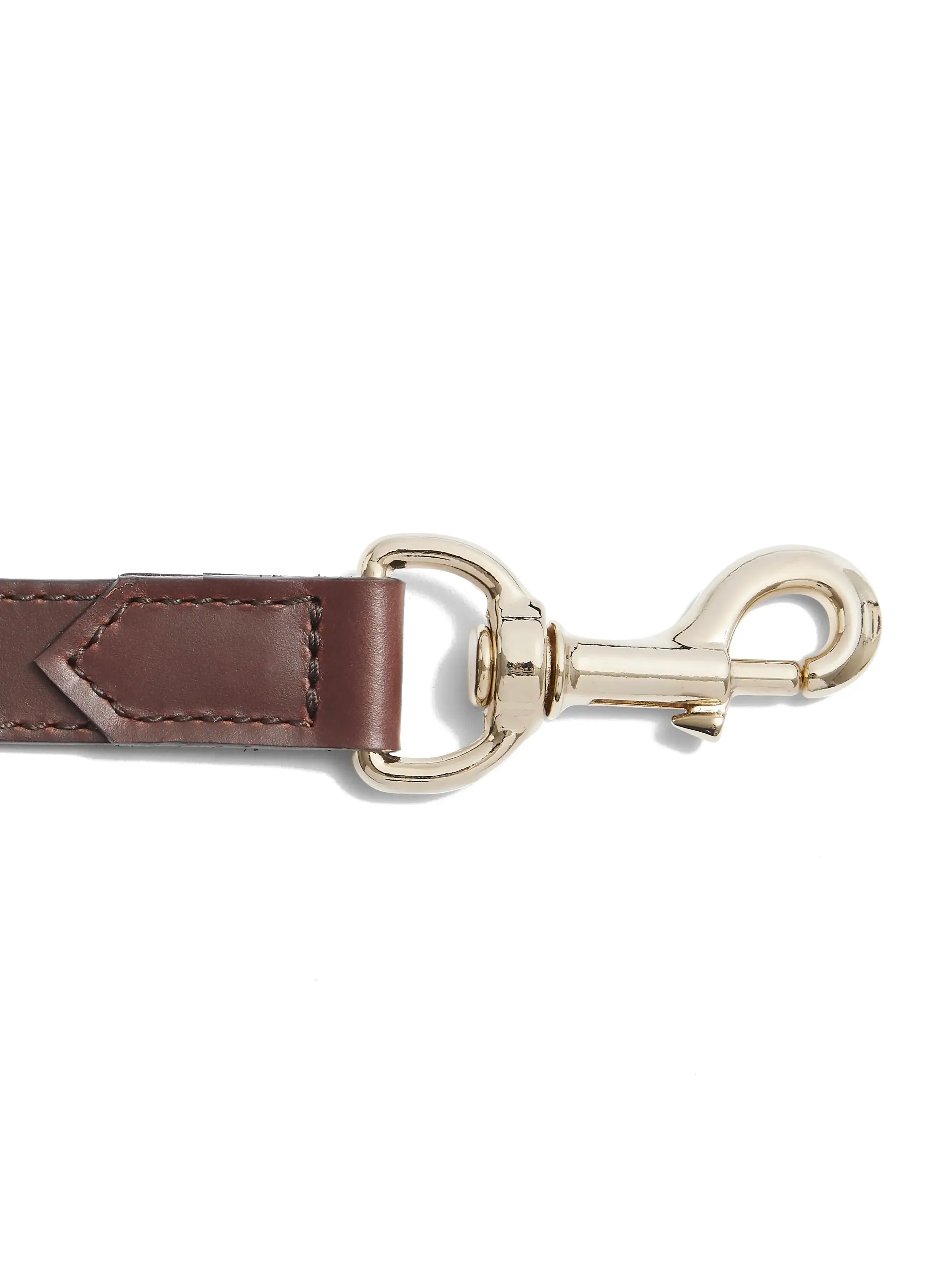 Fitzroy Wide Dog Lead - Tan Leather