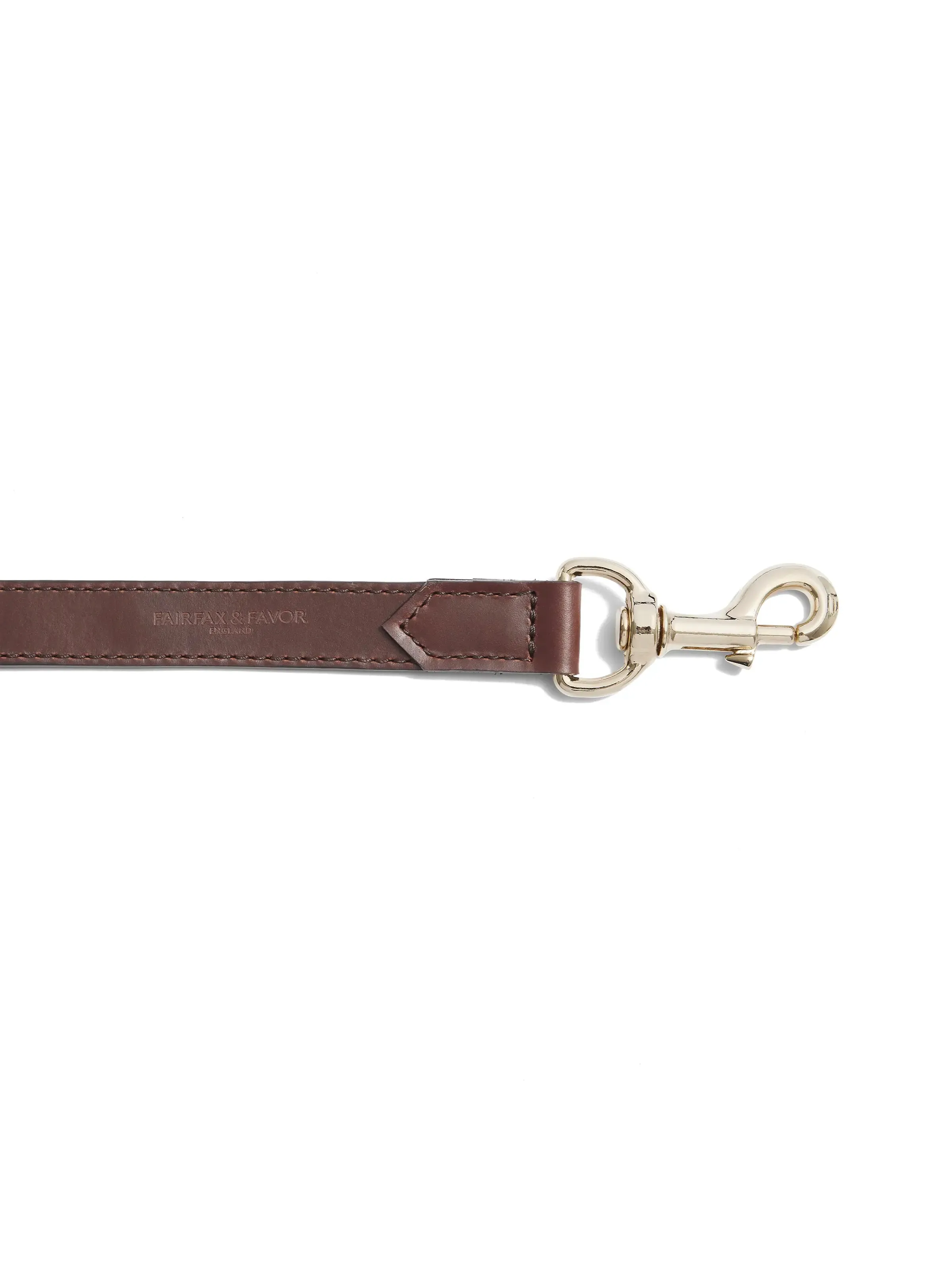 Fitzroy Wide Dog Lead - Tan Leather