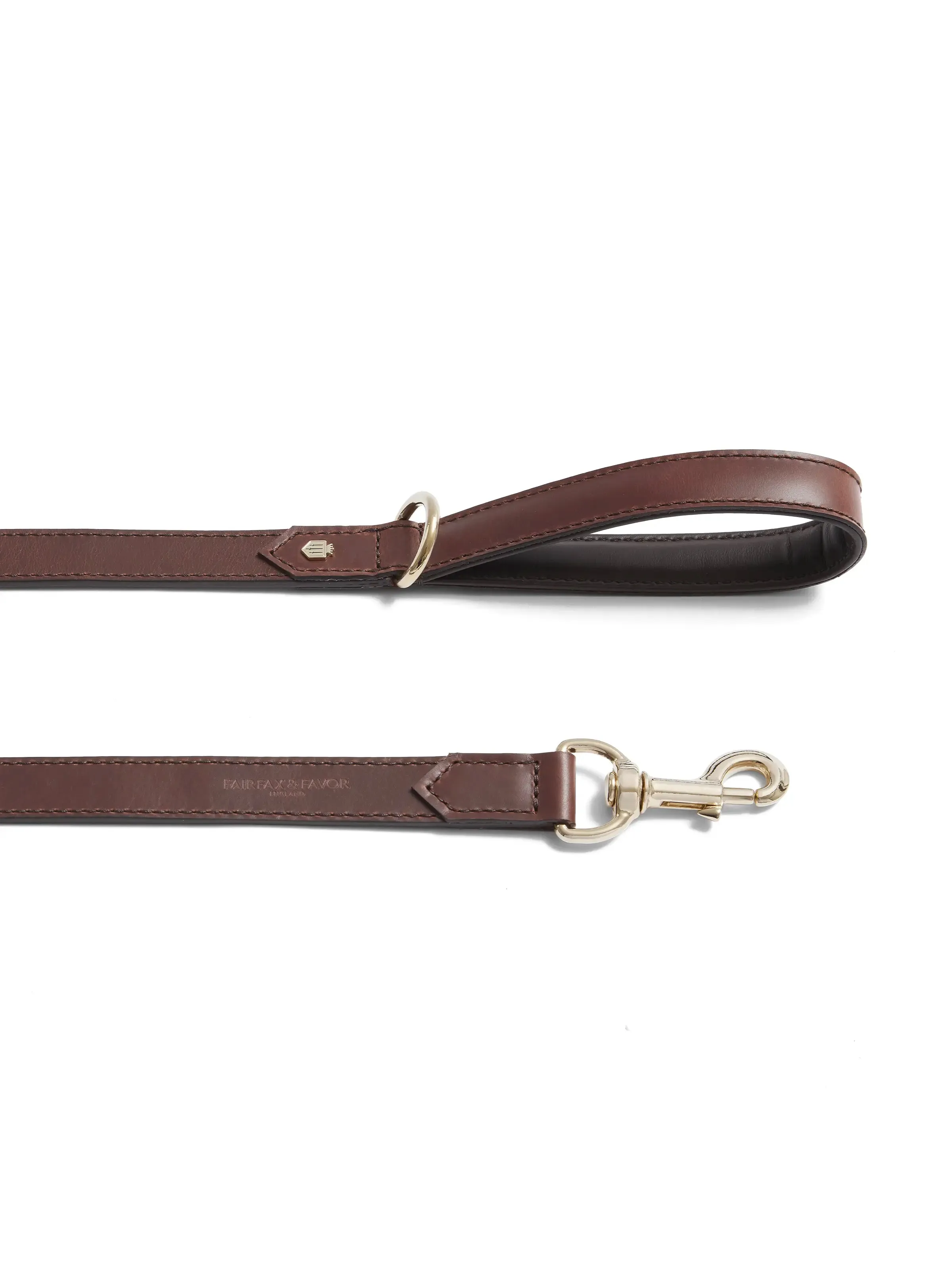 Fitzroy Wide Dog Lead - Tan Leather