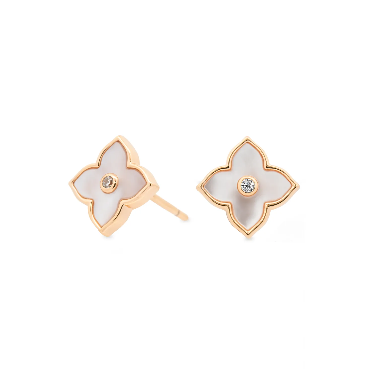 Gold Casablanca Marguerite Studs