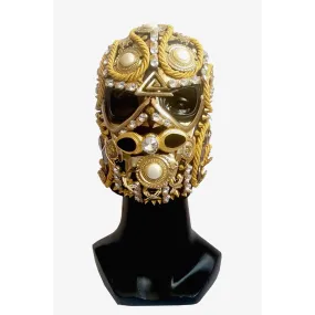 GOLD EMBELLISHED “MEXICAN LUCHA” MASK HANDMADE 4