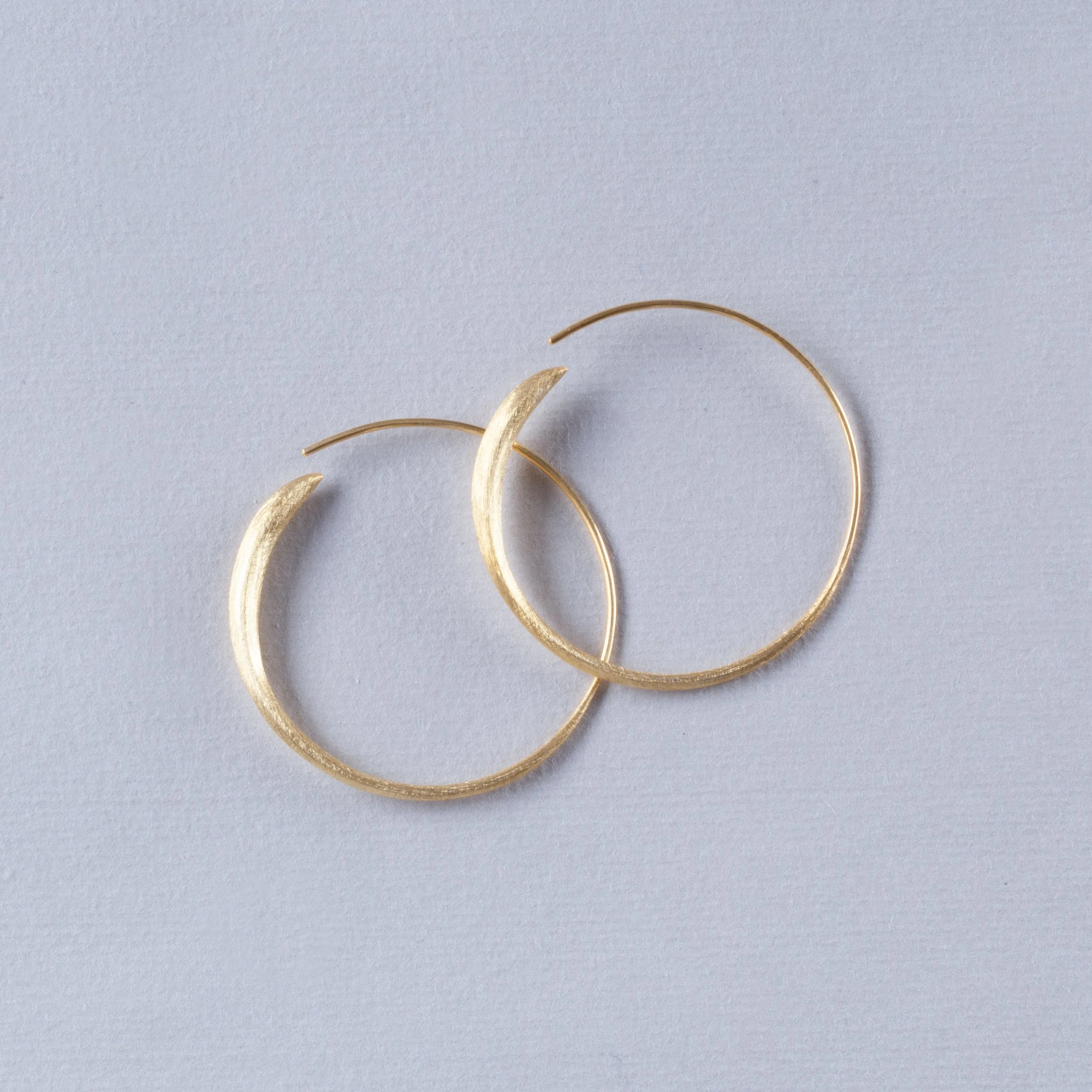 Gold Wrap Over Hoop Earrings