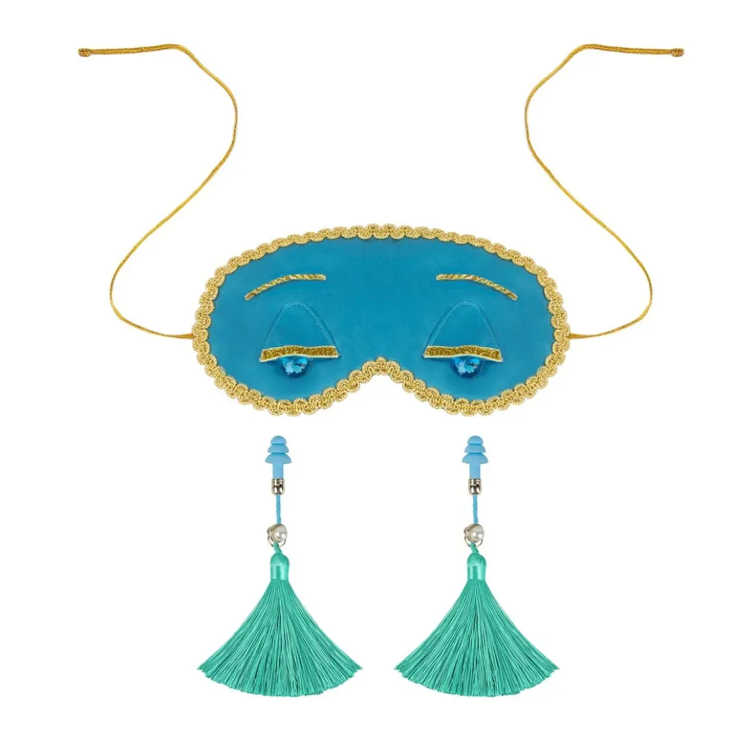 GoLightly- the Breakfast at Tiffany's Sleep Mask and Tasseled Ear Plugs