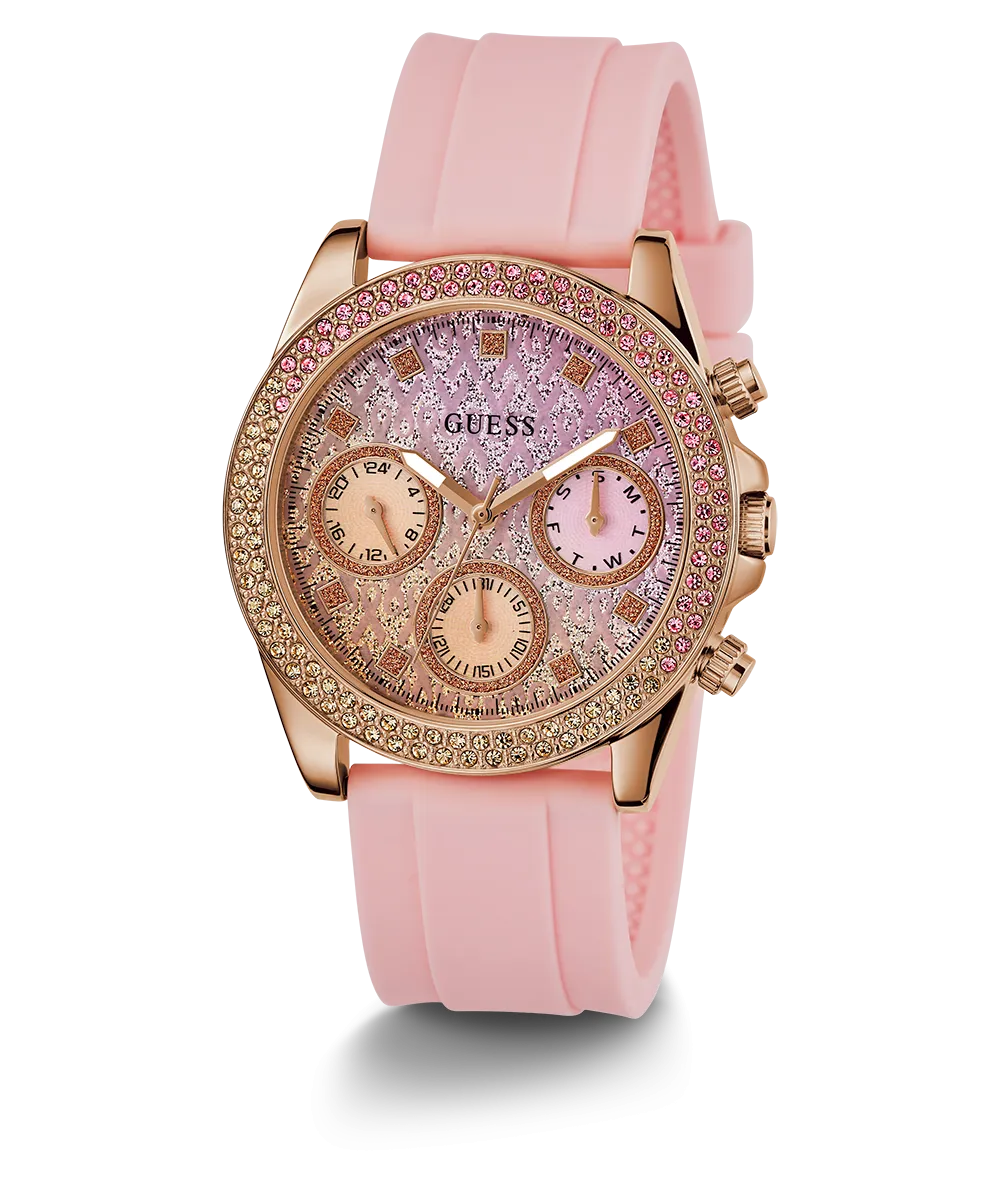 GUESS Ladies Sparkling Pink Limited Edition Watch