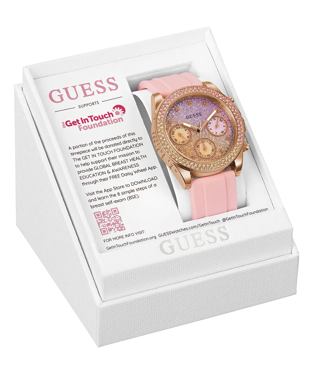 GUESS Ladies Sparkling Pink Limited Edition Watch