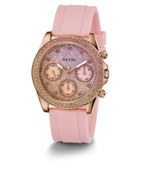 GUESS Ladies Sparkling Pink Limited Edition Watch