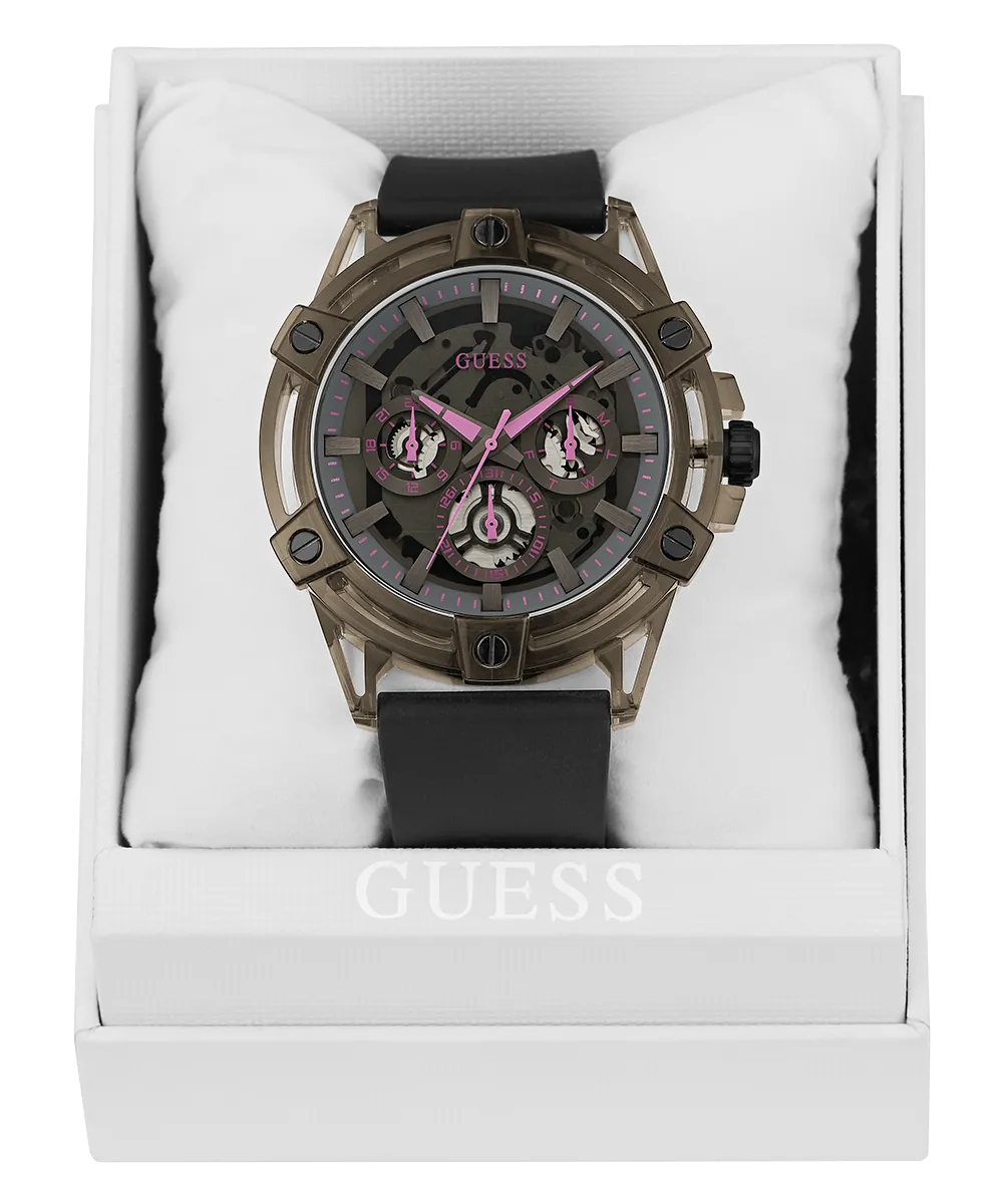 GUESS Mens Sporting Pink Limited Edition Watch