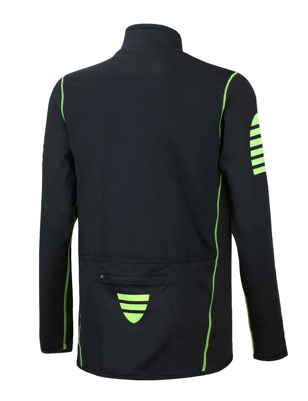 Herren Thermo Radtrikot Pro Schwarz-Neon Setprodukt