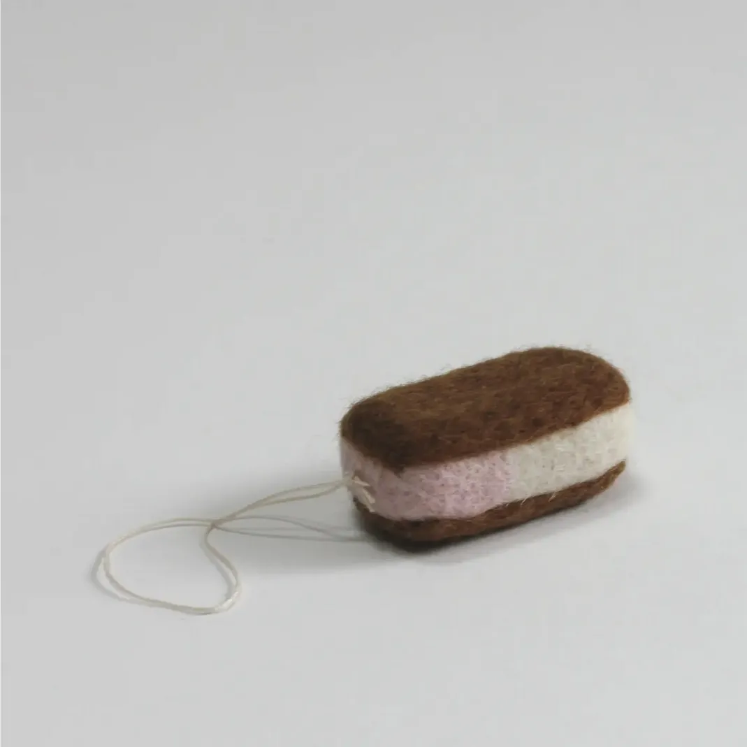 Ice Cream Sandwich Felt Ornament