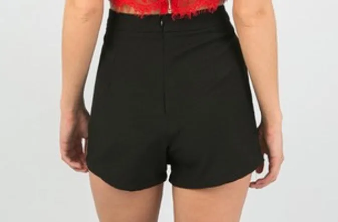 Izzy Black Pocket Detail Skort