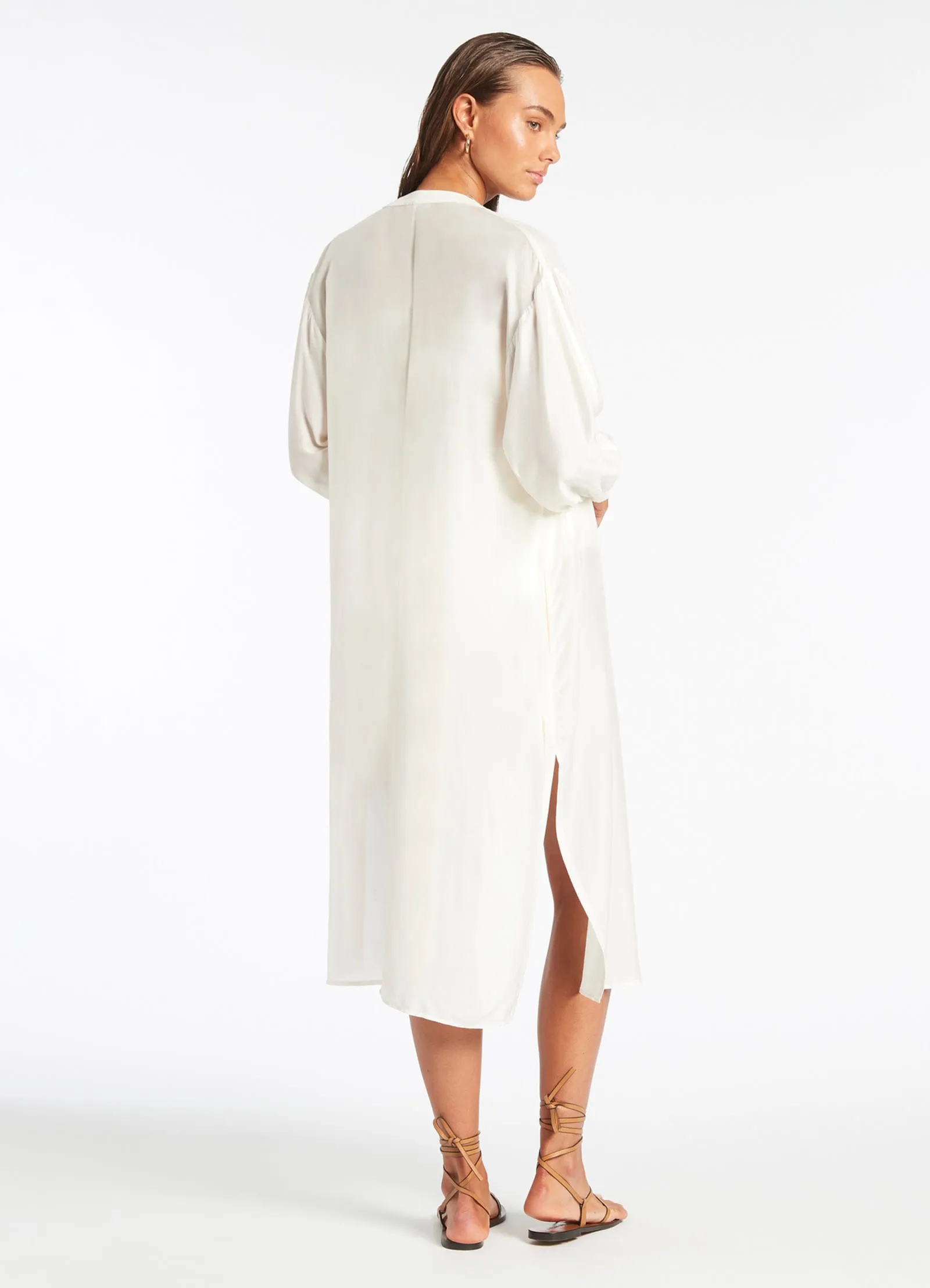 Jetset Shirt Dress - Cream