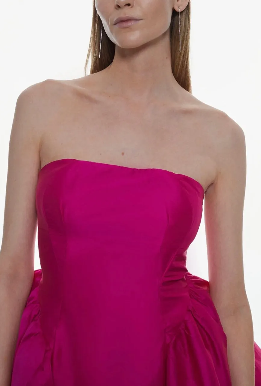 Karen Millen Taffeta & Tulle Bandeau Mini Dress