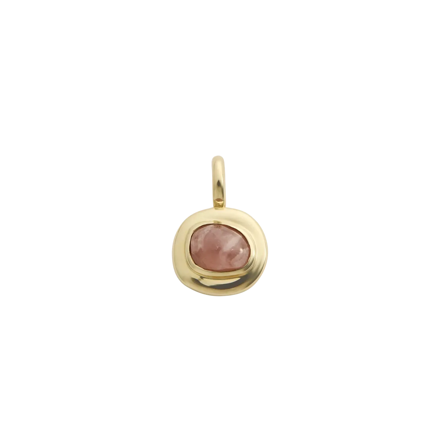 Kirstin Ash Into The Flow Rhodochrosite Charm, 9k Gold