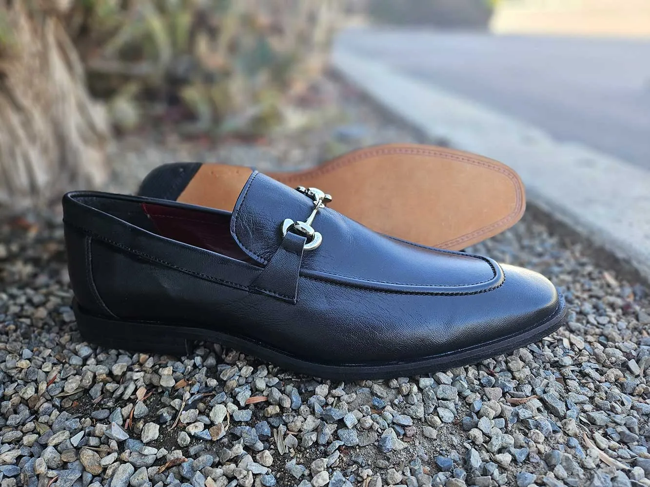 Leather Sole Horsebit Loafer