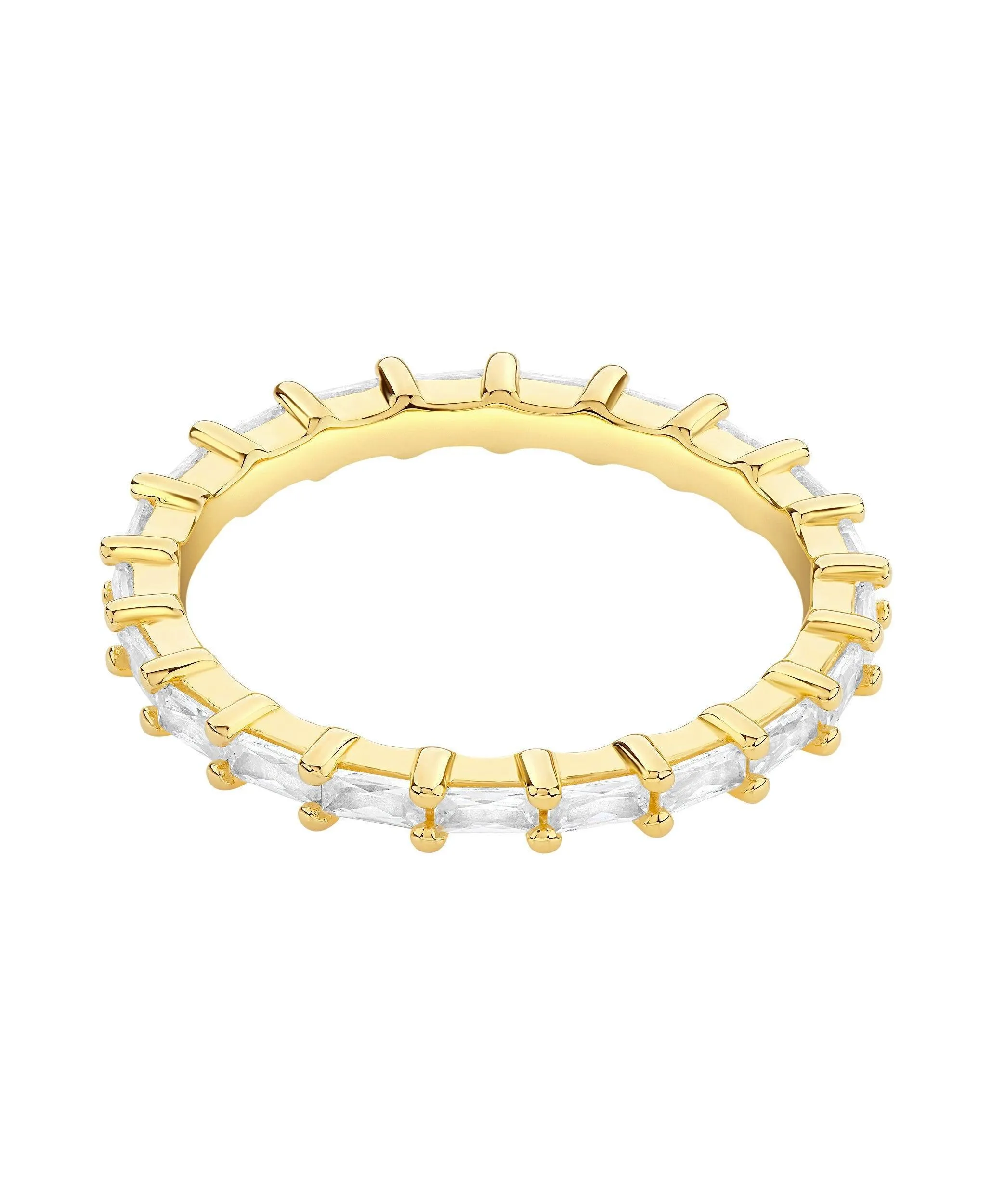 Lilja Ring White 18ct Gold Plated