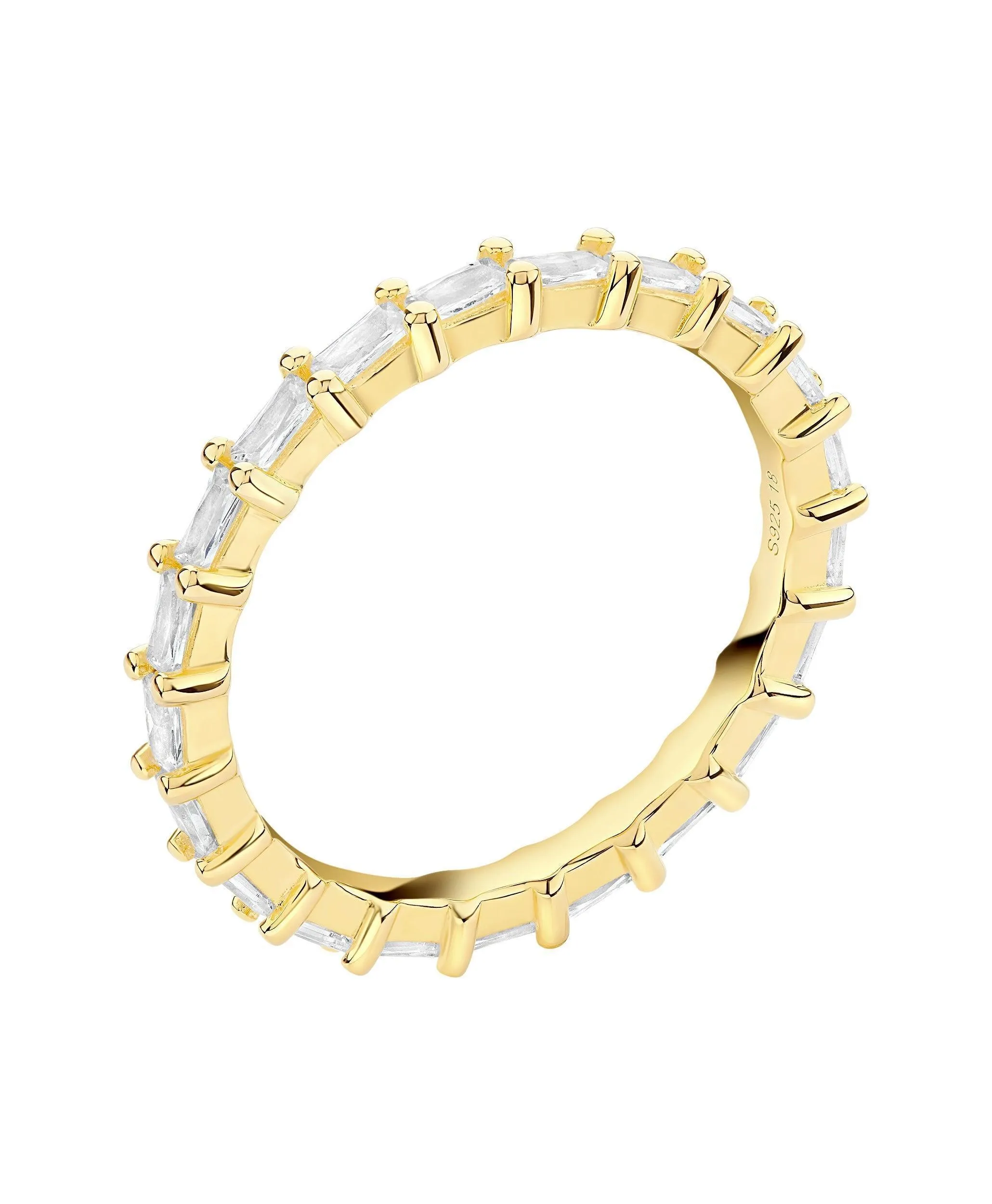 Lilja Ring White 18ct Gold Plated