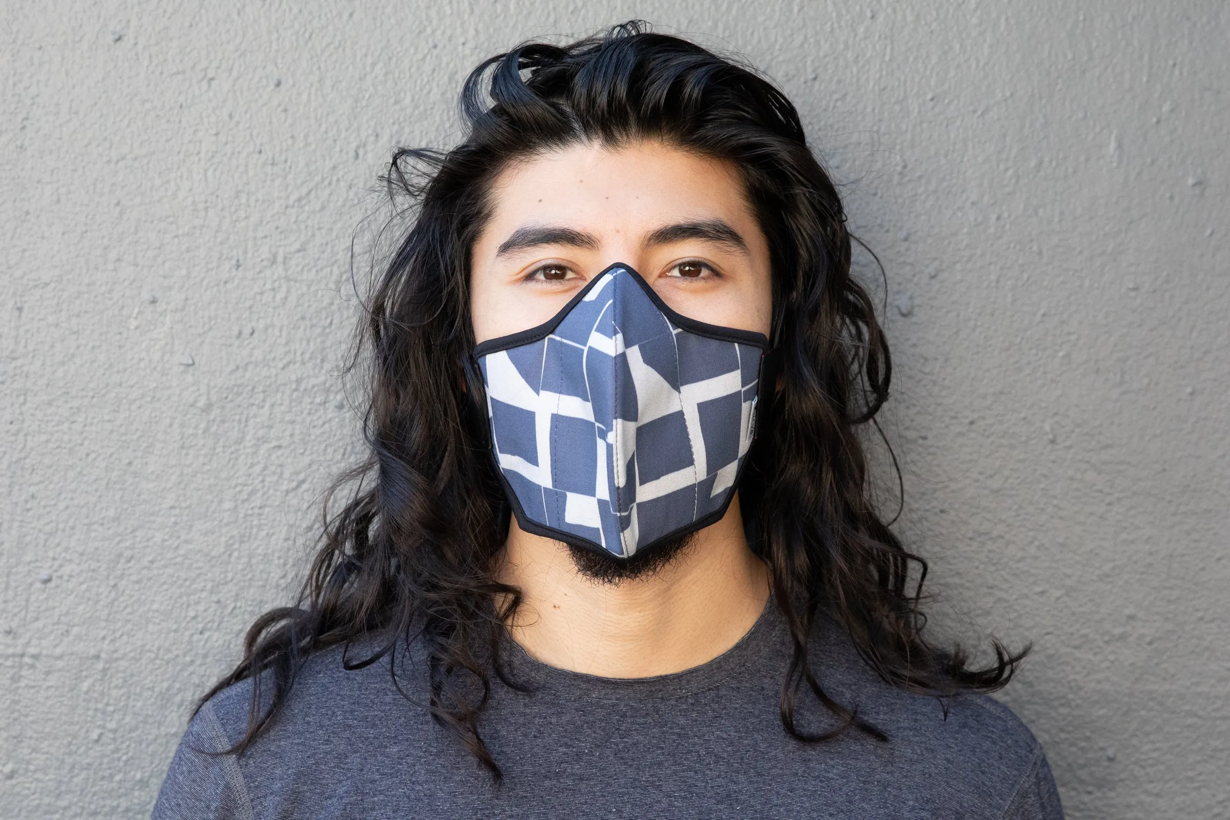 LONG modern shapes cotton MASK