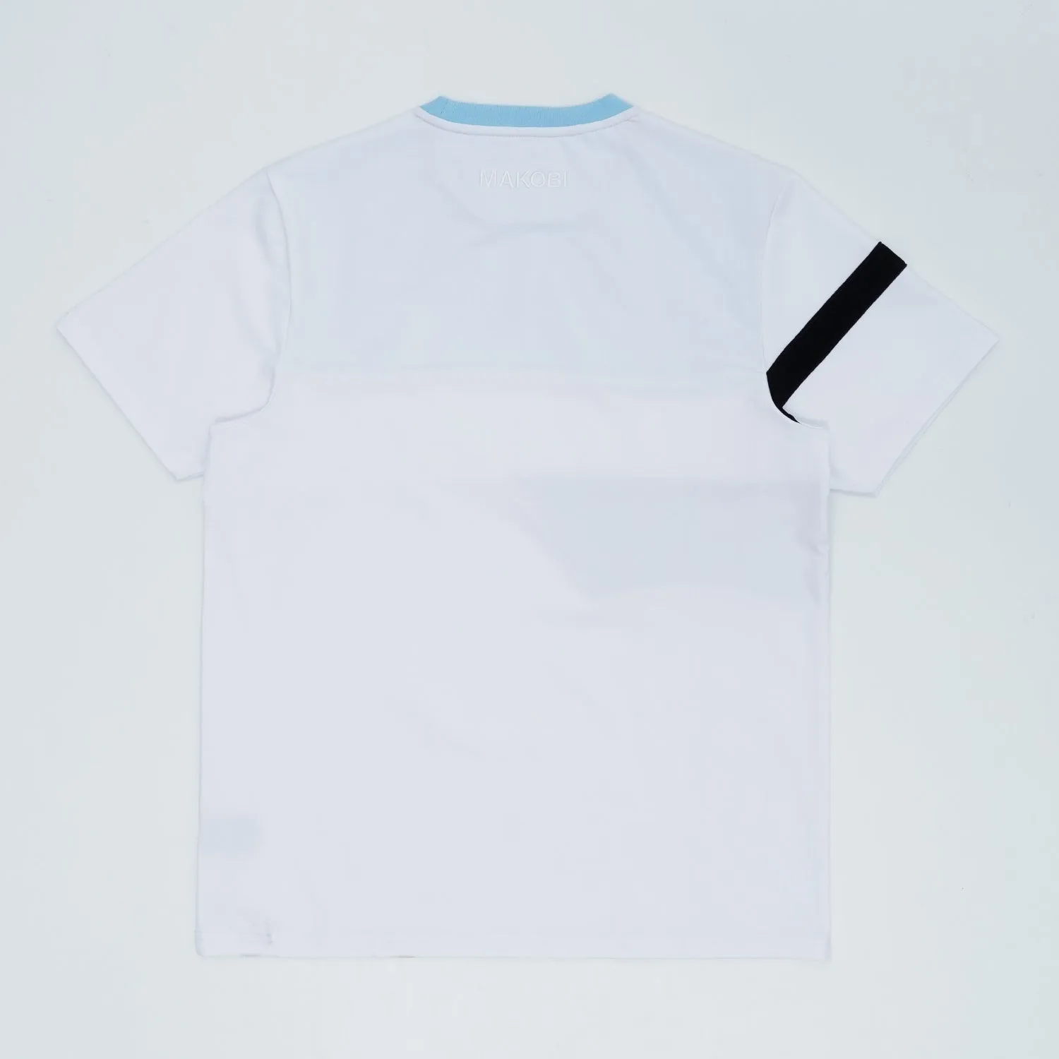 M204 Makobi Contrast Tee w/ velvet - White