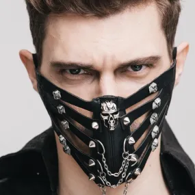 Men's Goth Skull Face Muzzle Mask