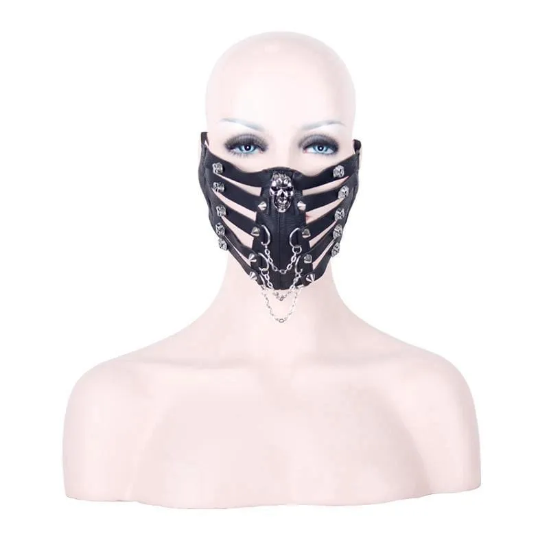 Men's Goth Skull Face Muzzle Mask