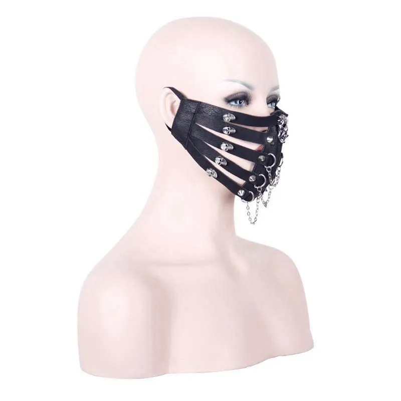 Men's Goth Skull Face Muzzle Mask