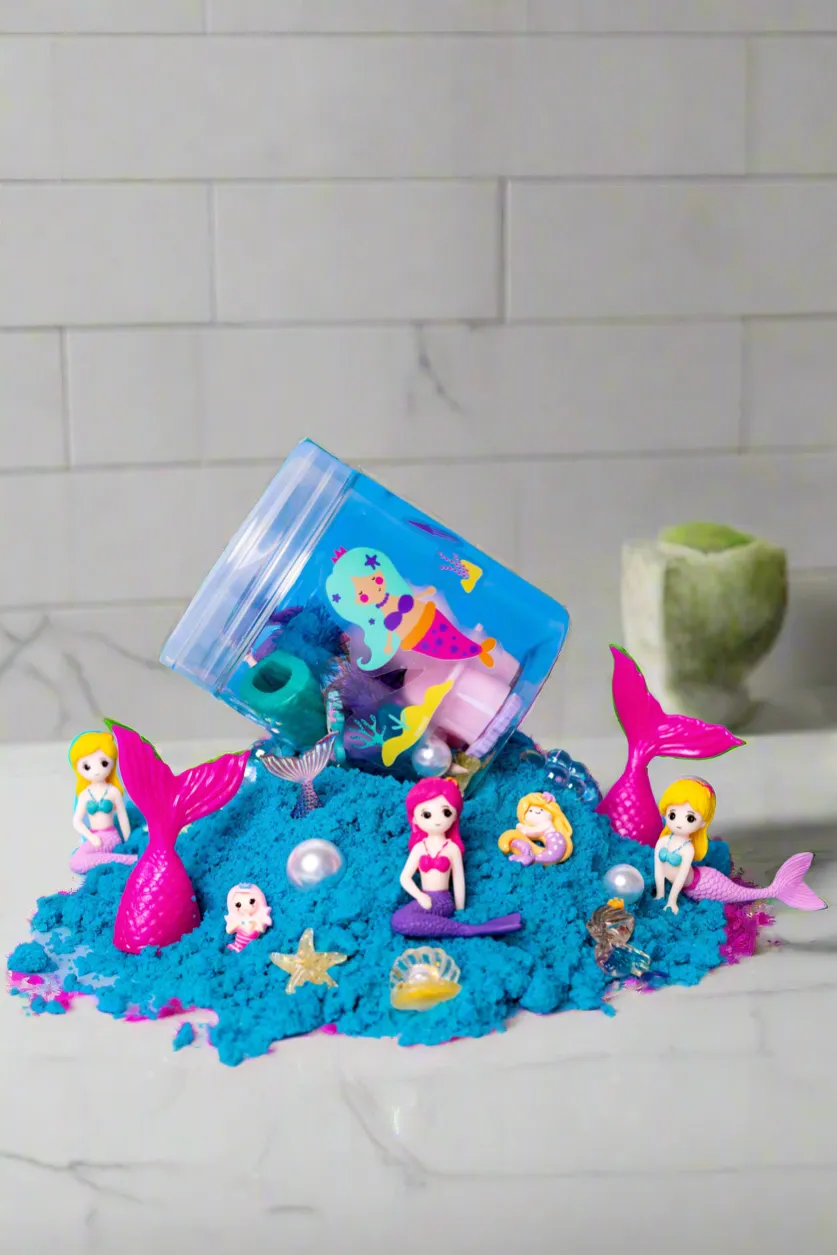 Mermaid Non-Toxic Goat Milk “Splashy Sand” Bath Kit