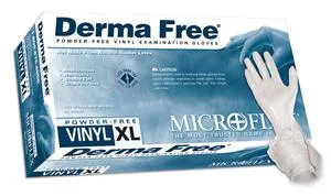 Microflex Vinyl Gloves Derma-Free