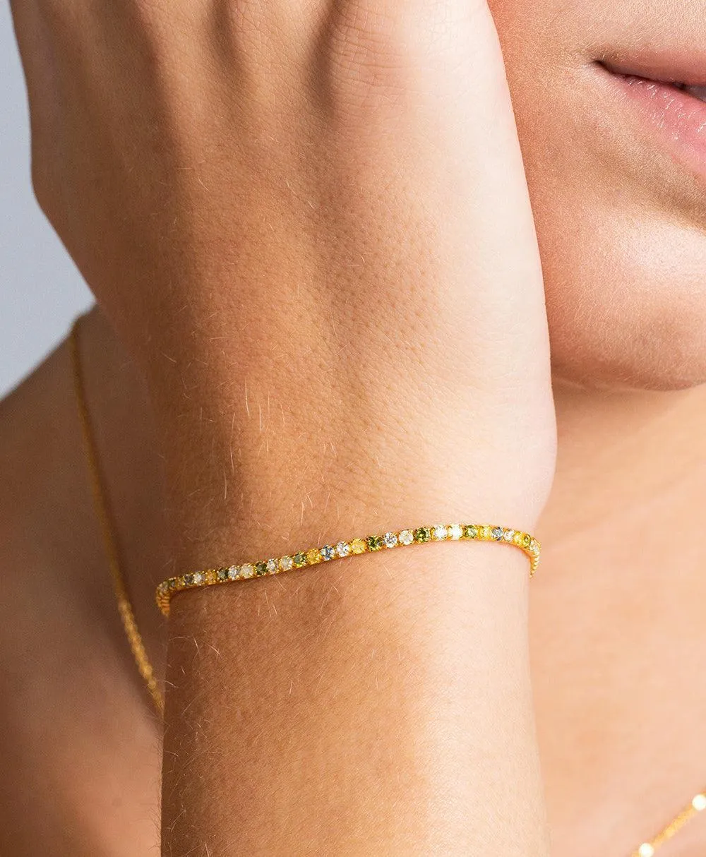 Mila Bracelet Multi 18ct Gold Plated