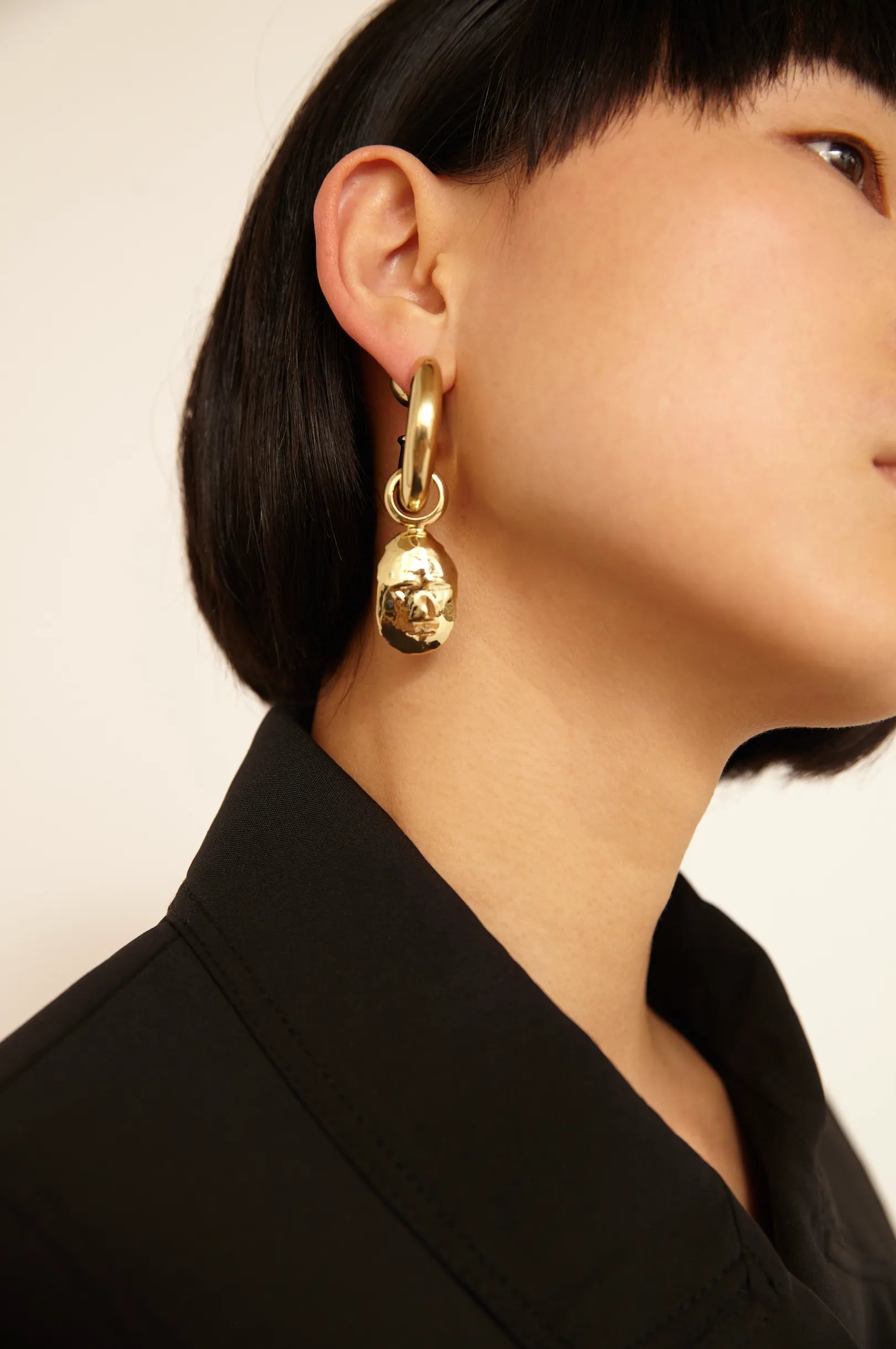 MILLEFEUILLE FACE EARRINGS