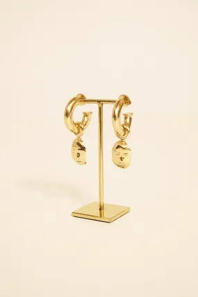 MILLEFEUILLE FACE EARRINGS