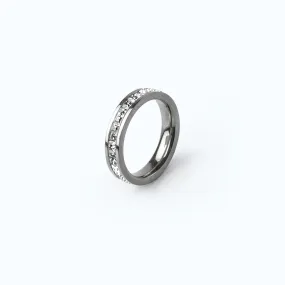 Monaco CZ Iced Ring - Silver