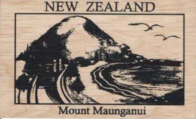 Mt Maunganui NZ Wooden Postcard