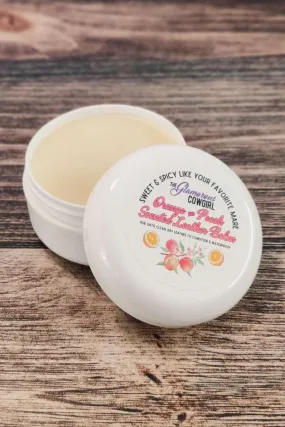 Orange & Peach Scented Leather Balm