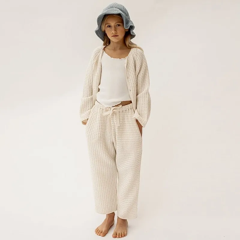 Organic Cotton Waffle Lounge Set