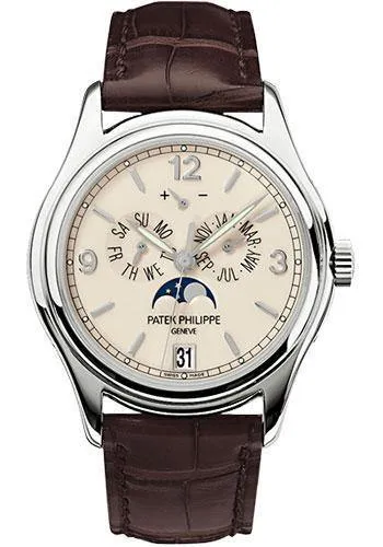 Patek Philippe 39mm Annual Calendar Compicated Watch Cream Dial 5146G