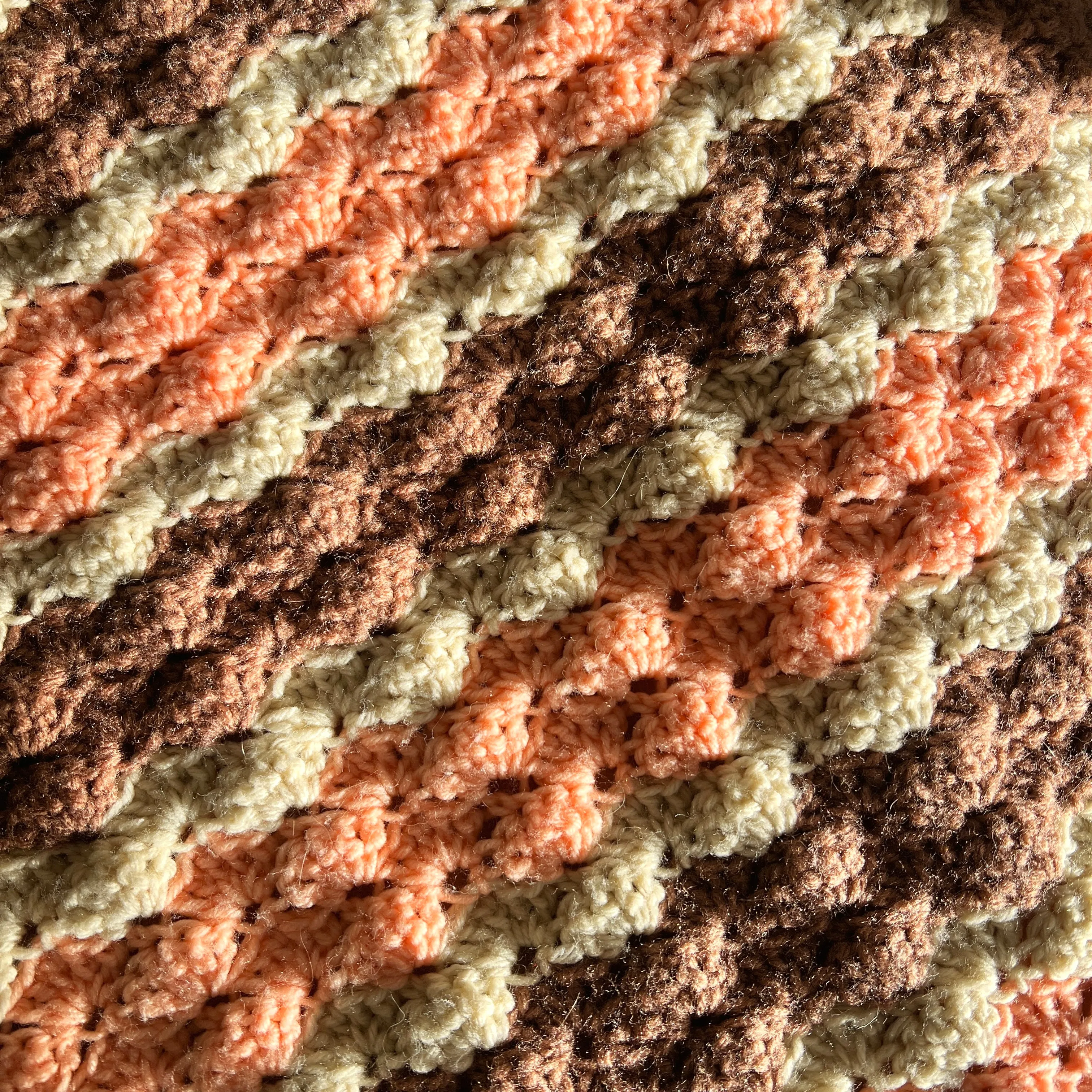 Peachy Keen Scalloped Blanket (Secondhand)