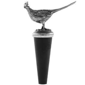 Pheasant Pewter Wine Bottle Stopper