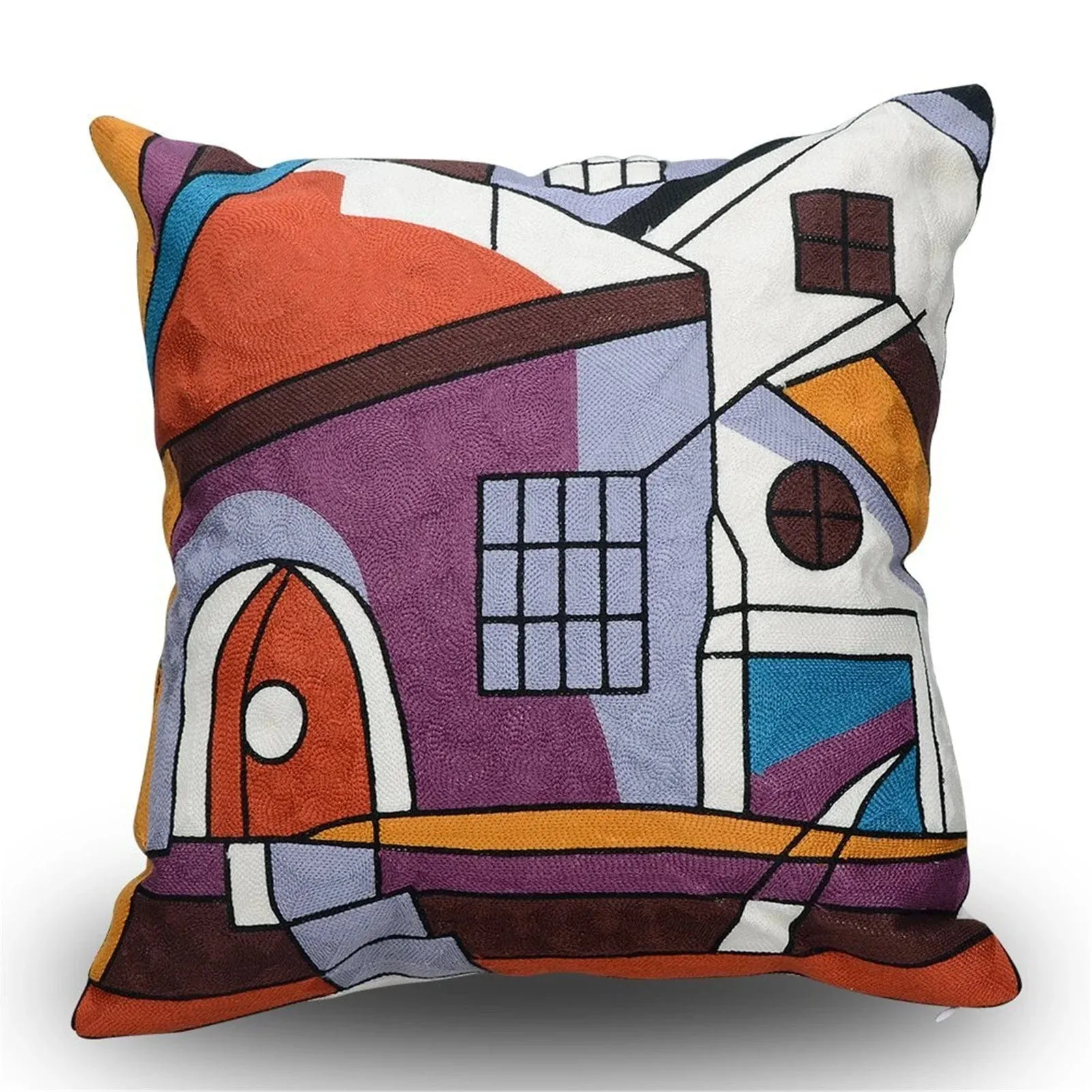 Picasso Graffiti Art Painting Cushion Cover: Printed Polyester Covers for Stylish Home Decoration, Bedding, and Sofa