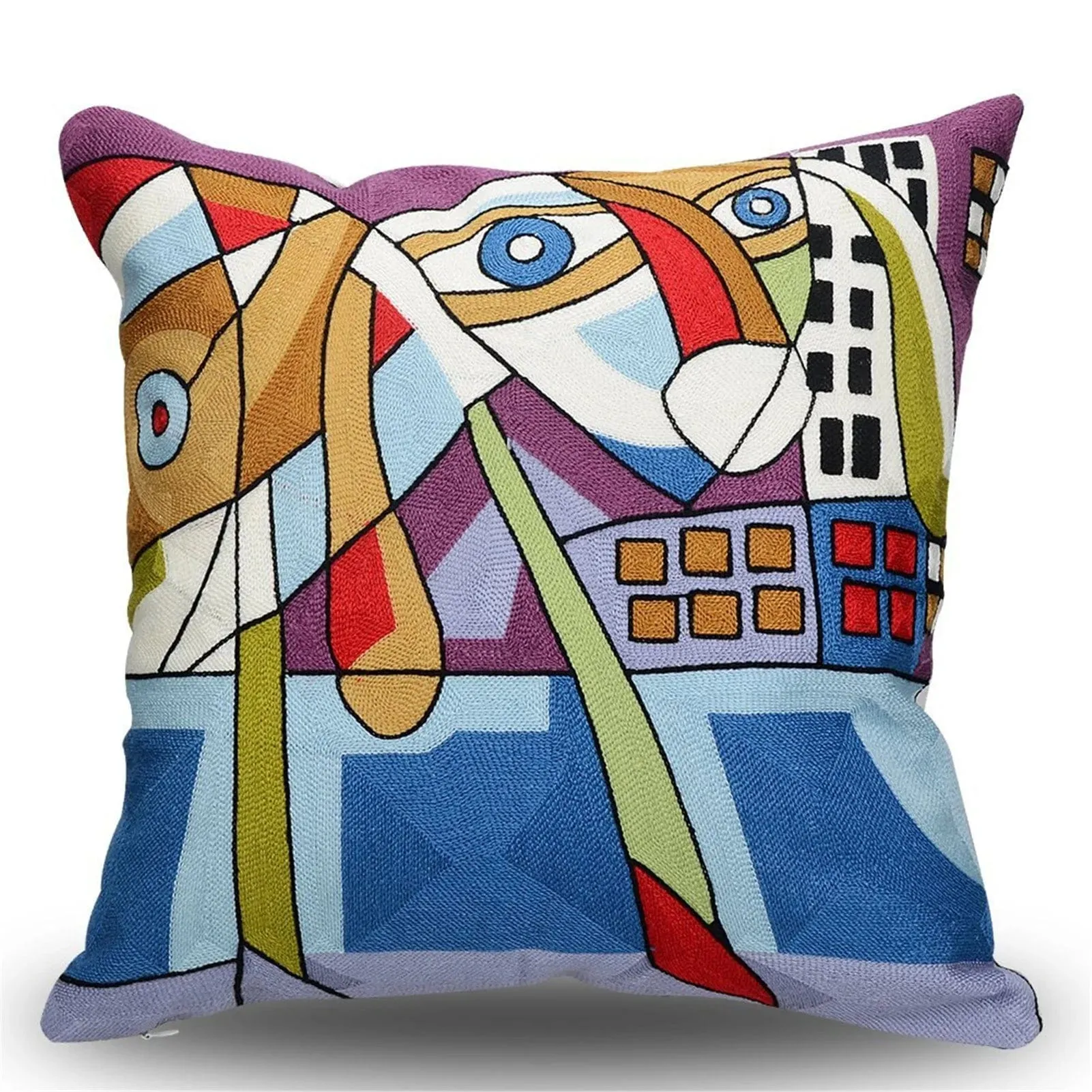 Picasso Graffiti Art Painting Cushion Cover: Printed Polyester Covers for Stylish Home Decoration, Bedding, and Sofa