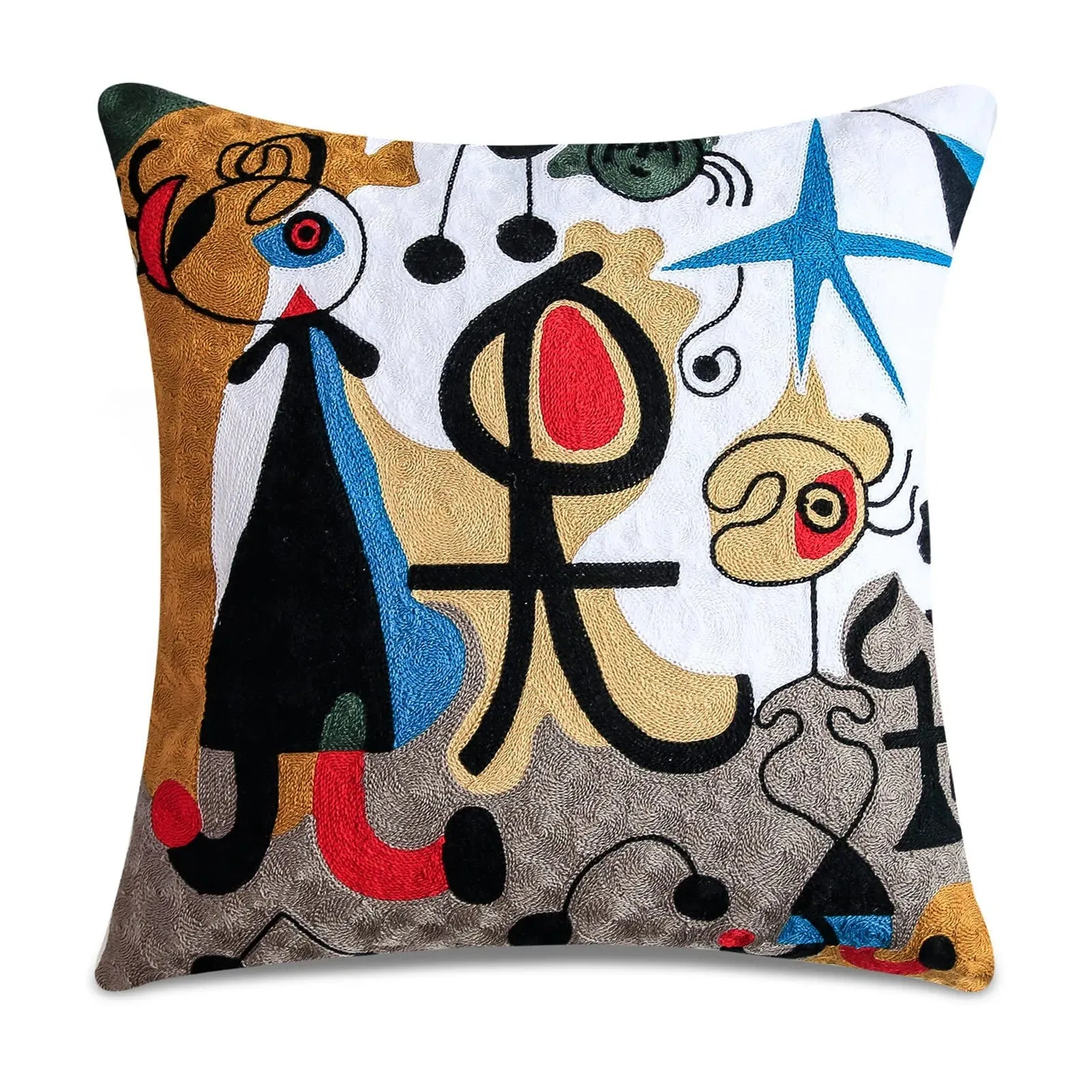 Picasso Graffiti Art Painting Cushion Cover: Printed Polyester Covers for Stylish Home Decoration, Bedding, and Sofa