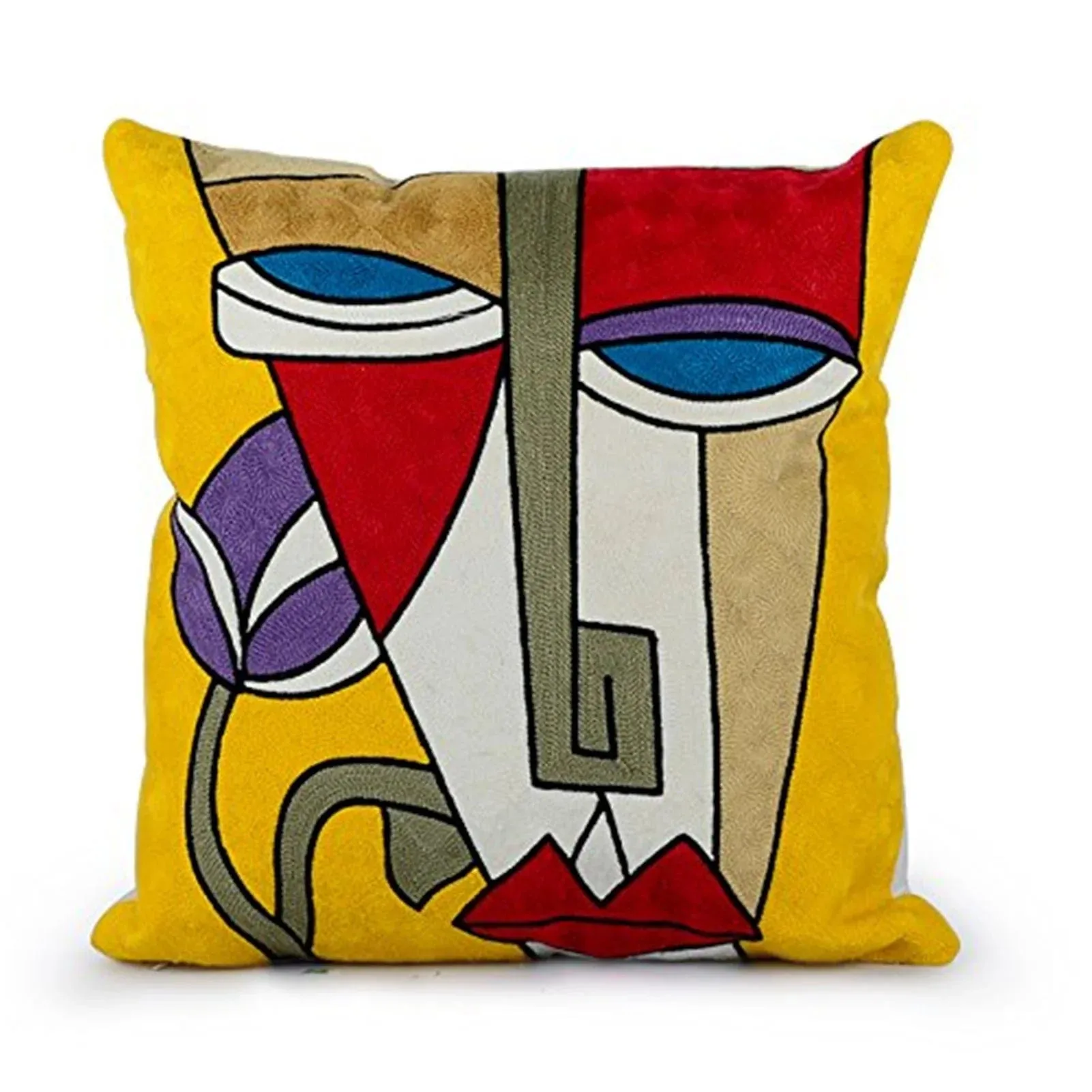 Picasso Graffiti Art Painting Cushion Cover: Printed Polyester Covers for Stylish Home Decoration, Bedding, and Sofa