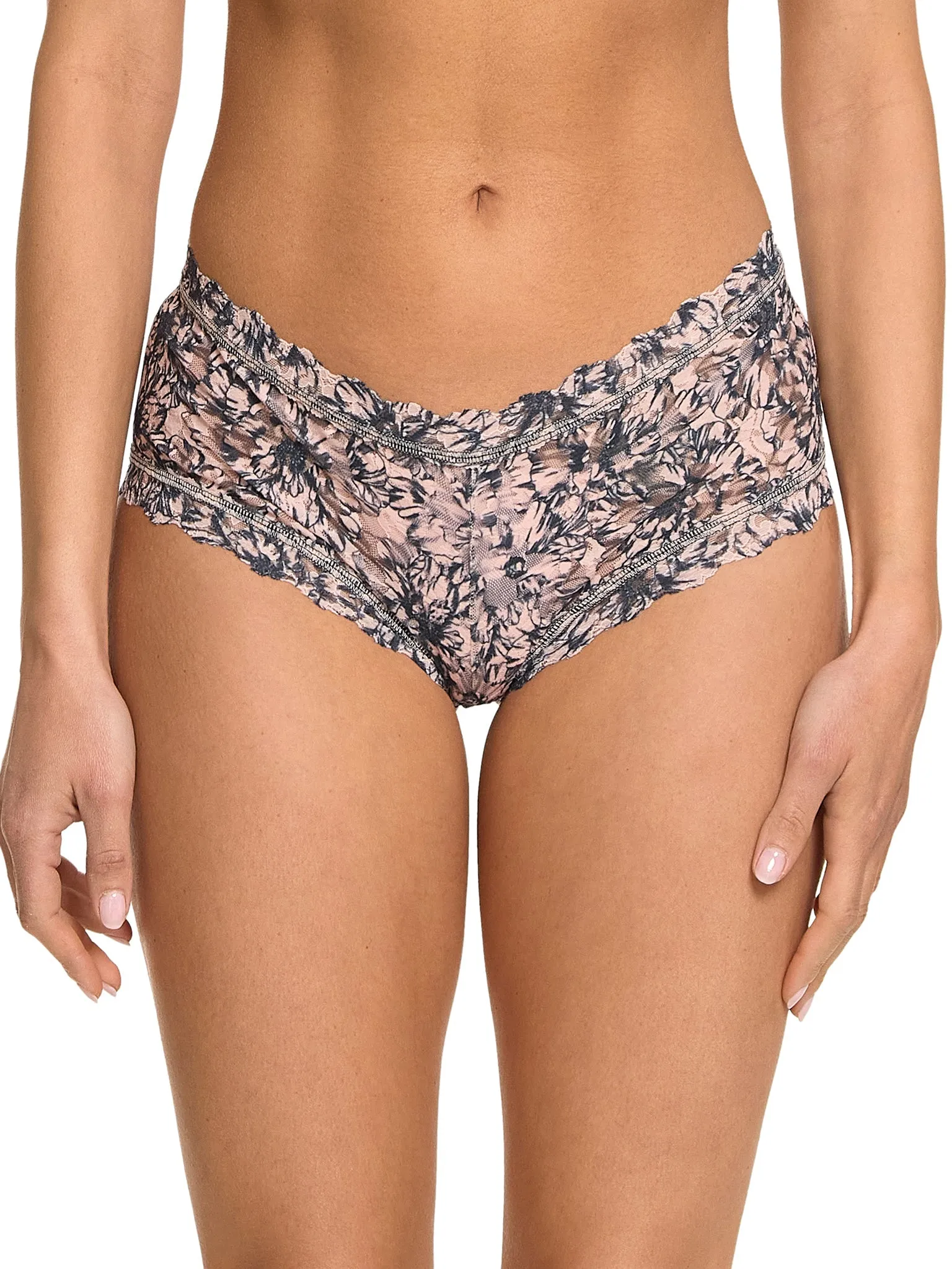 Printed Signature Lace Boyshort Outline