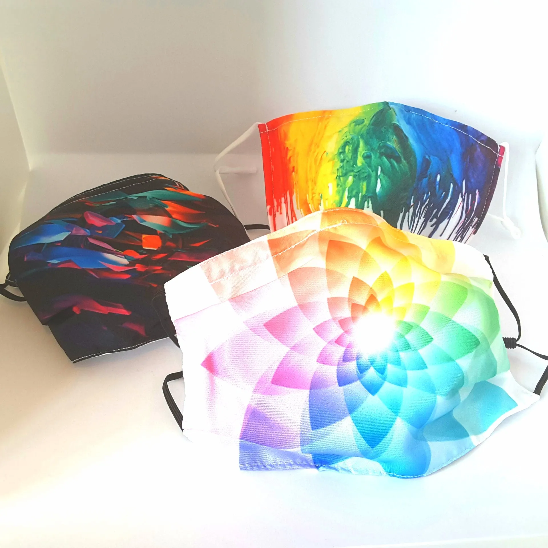 Rainbow Paintsplash Facemask