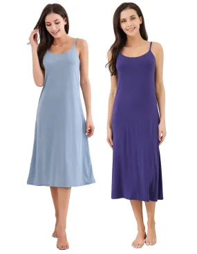 RH Women's Sleeveless Nightdress Summer Solid Slip Dress Pajama S to M RHW2766