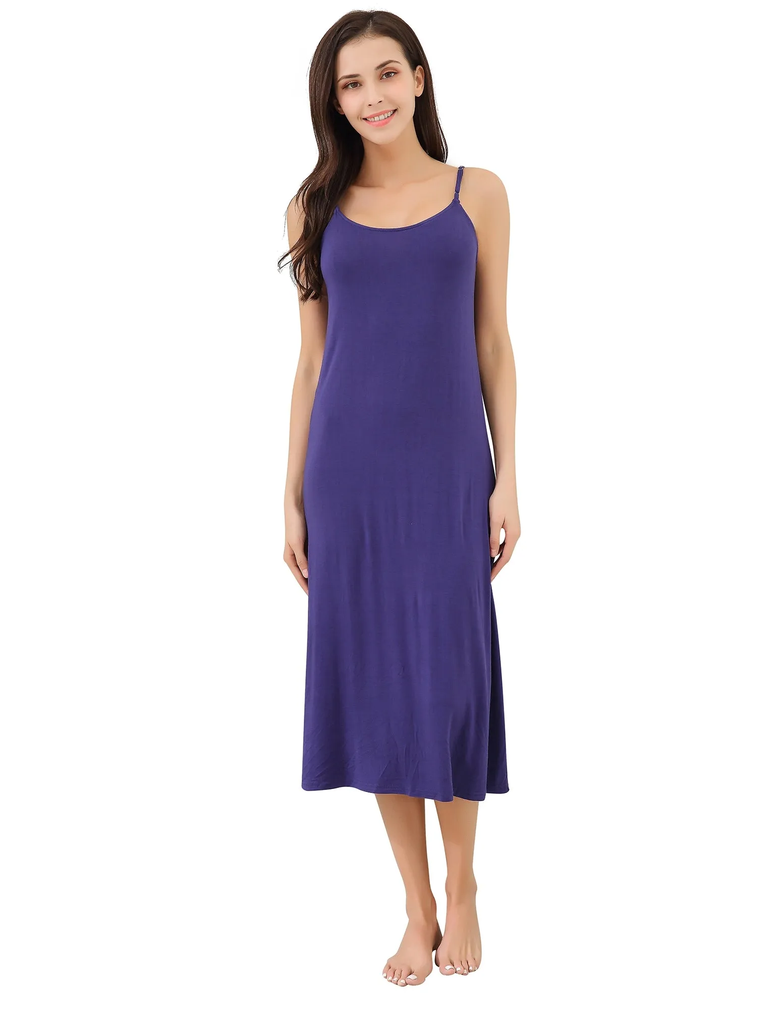 RH Women's Sleeveless Nightdress Summer Solid Slip Dress Pajama S to M RHW2766