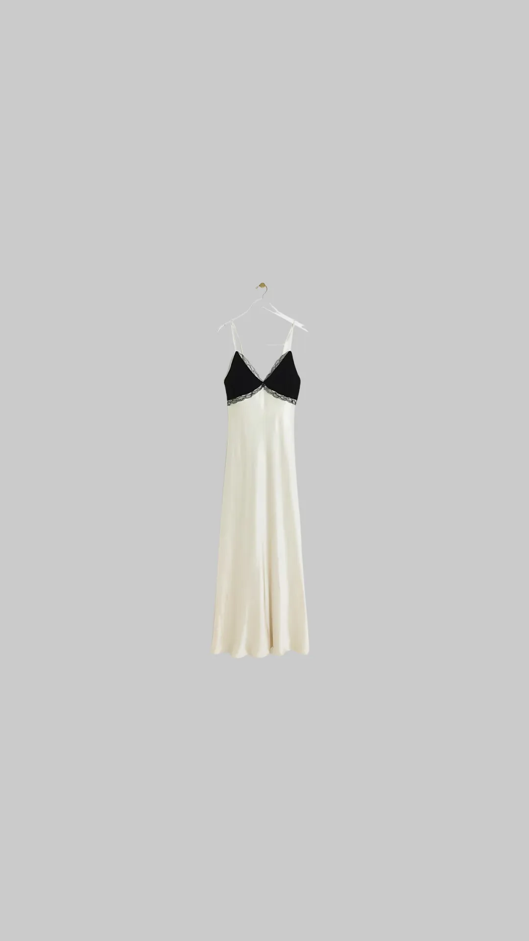 River Island Cream RI Studio Satin Slip Maxi Dress