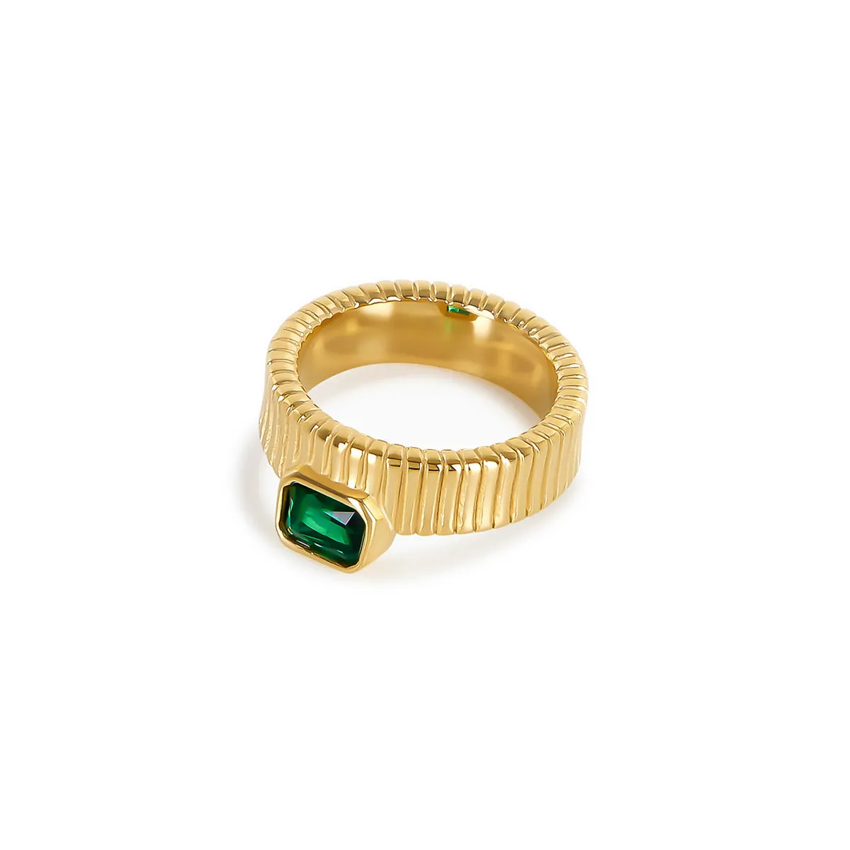 Savannah Ring - Gold/Emerald