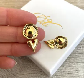 Sealed in my Heart-Earrings-Gold