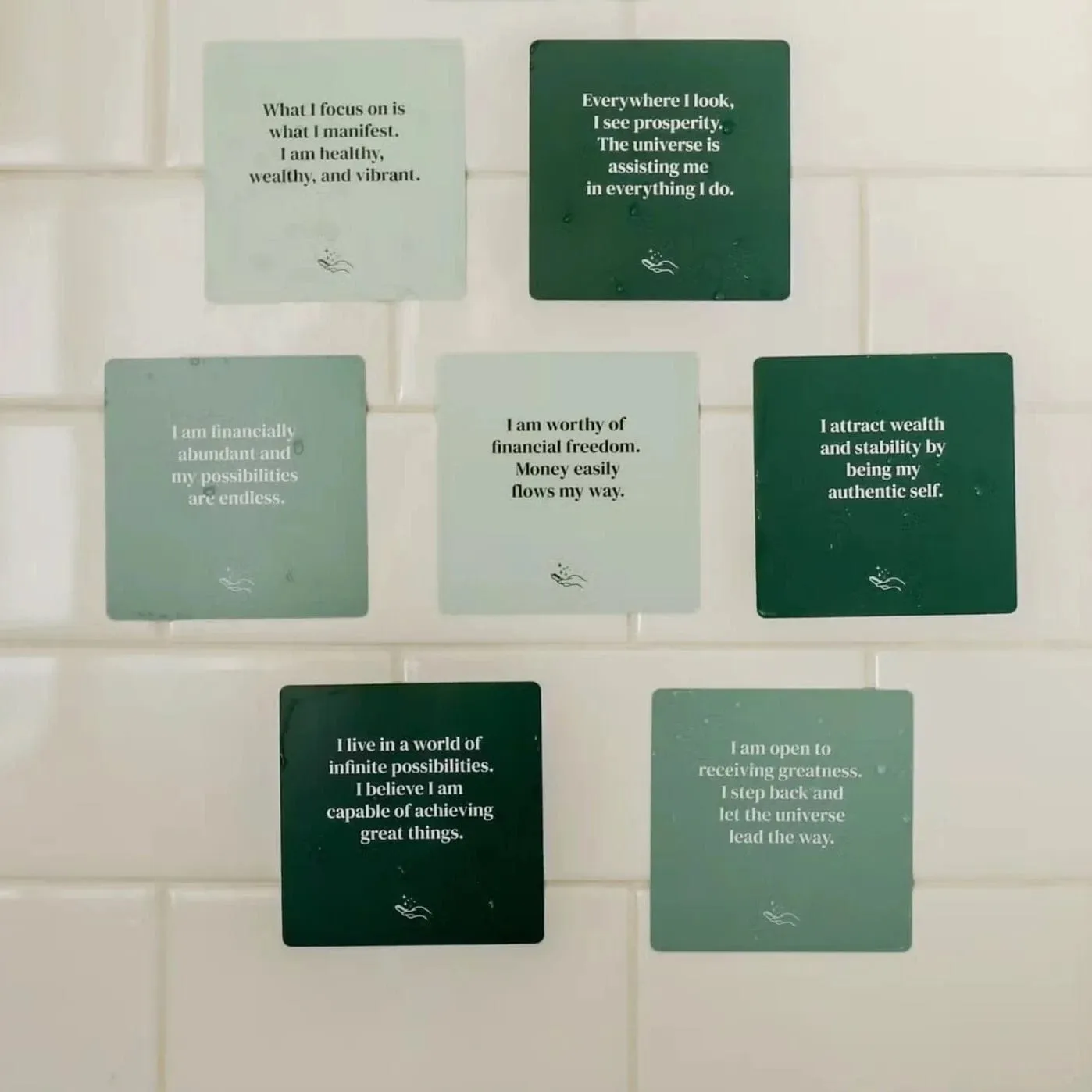 Shower Affirmation Cards by Jax Kelly