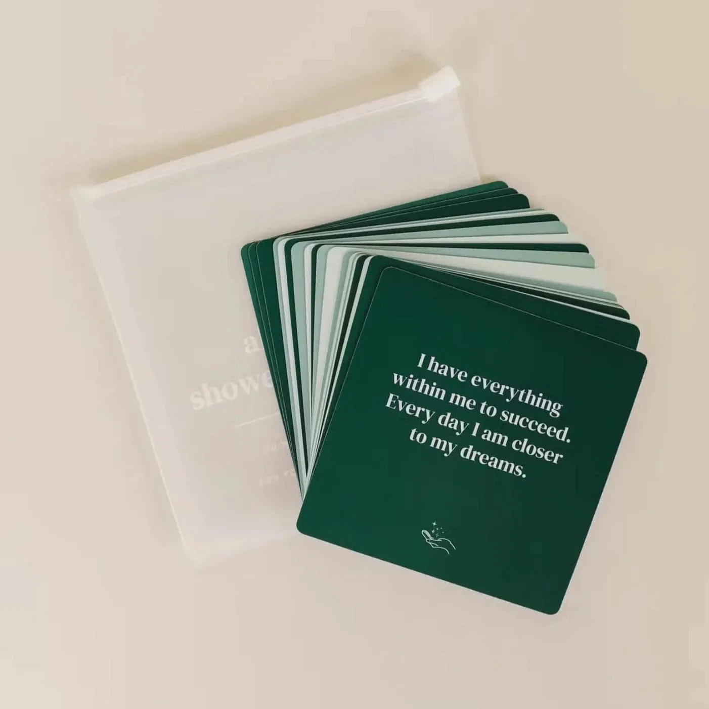 Shower Affirmation Cards by Jax Kelly